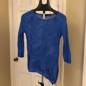 Blue beach cover up sweater